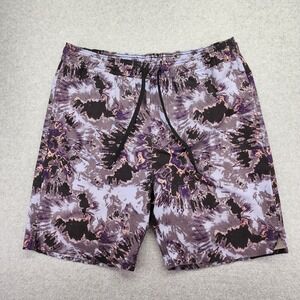 BYLT Basics Men's‎ Coastal Board Shorts Abstract Swim Beach Size XL Waves Dye